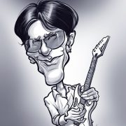 steve vai caricature